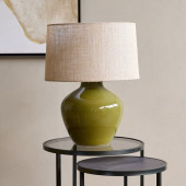 Green Ceramic Table Lamp – Large E27 60W
